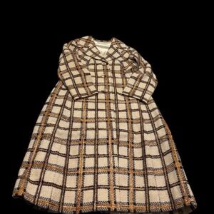 1960’s Vintage Plaid Long Coat